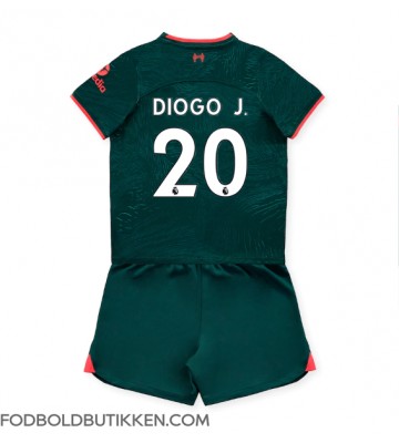 Liverpool Diogo Jota #20 Tredjetrøje Børn 2022-23 Kortærmet (+ Korte bukser)